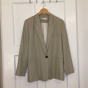 Zara Linen Blazer Size: L